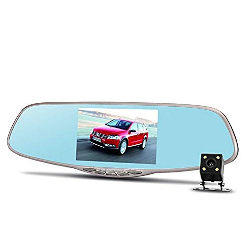 Dual Camera Rear Mirror Car DVR - 1080P 30fps
