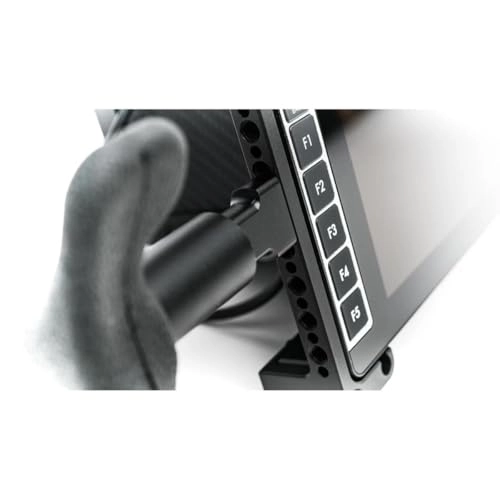 Lightweight Black Rubber Monitor Handles - Adjustable Neoprene Neck Strap Compatible with Smart 7 Series