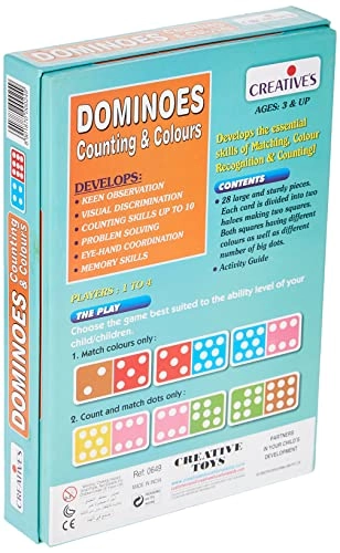 Counting and Colours Dominoes - 18 months - 10 years 28 pieces