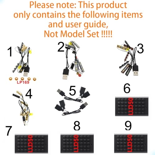 LED Lighting Kit for LEGO Harry Potter Cross Path 75978 - Plastic 1