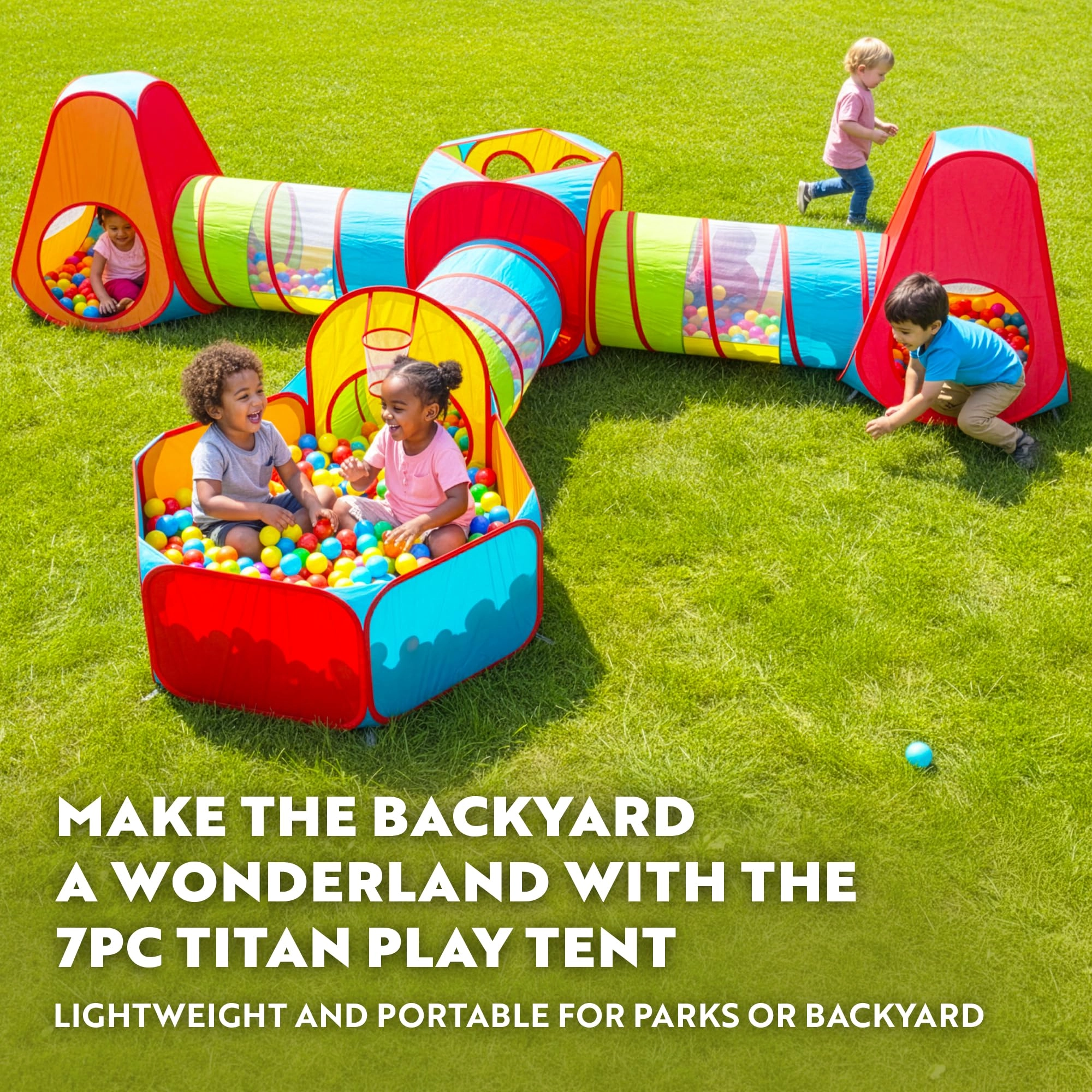 Play Tent - 3 + Ball Pit - 1 + Play Tunnel - 3