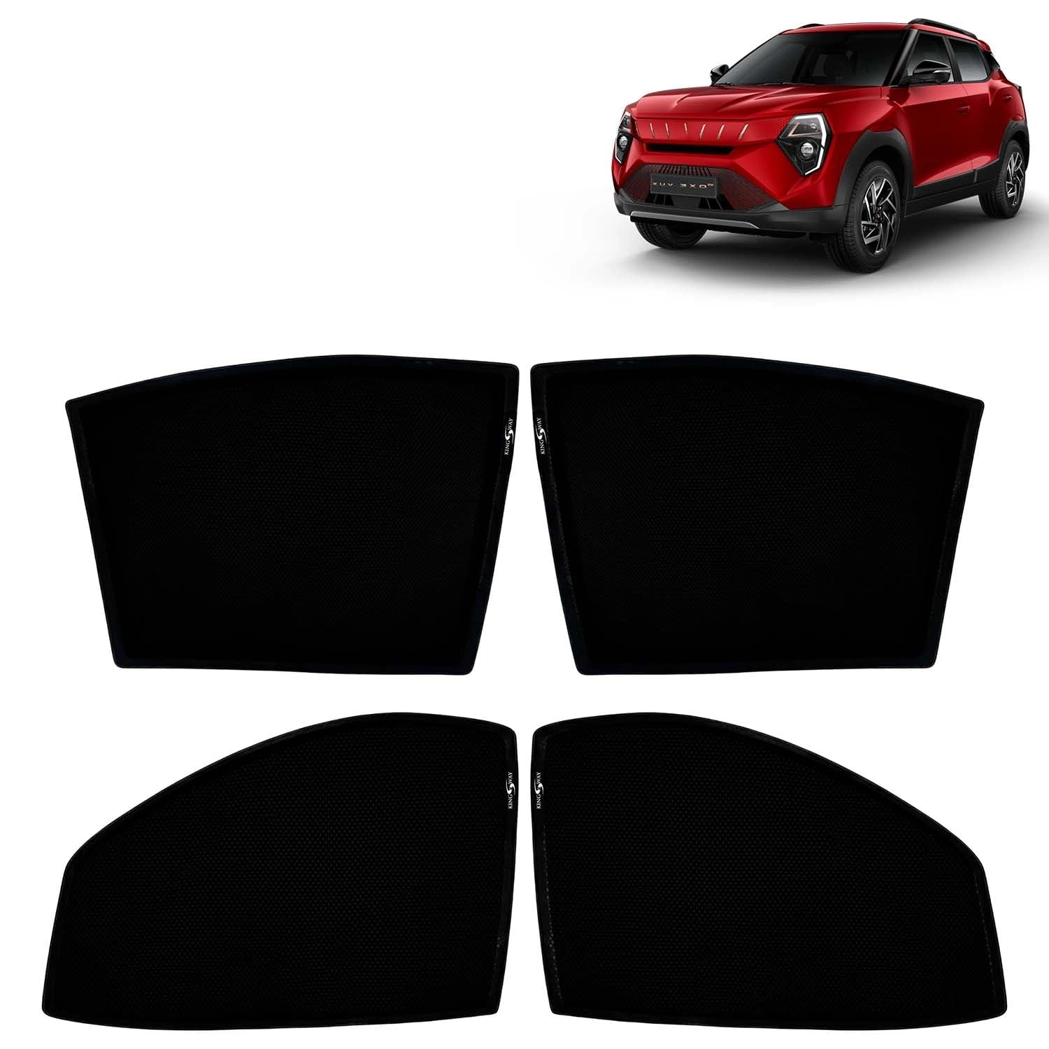 KK Motors Zipper Magnetic Window Curtains + Rear Windshield - Hyundai I10 2010|2011|2012|2013