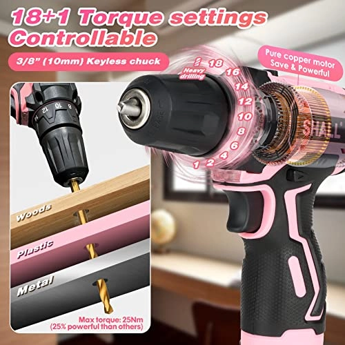 43-Piece Cordless Drill Set - 2.0 Ah