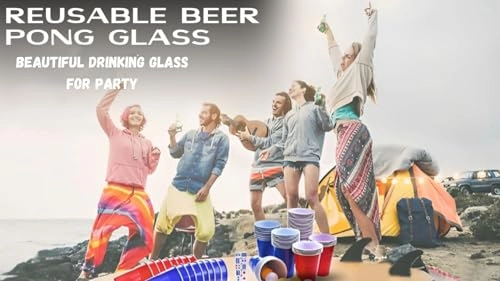 Bear Pong Paper Cup - 50 pcs - Includes Ping Pong Balls - 350 ml