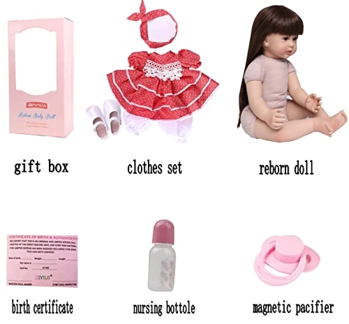 Reborn Baby Doll - 22 Inches / 55 cm Silicone Ages 3+