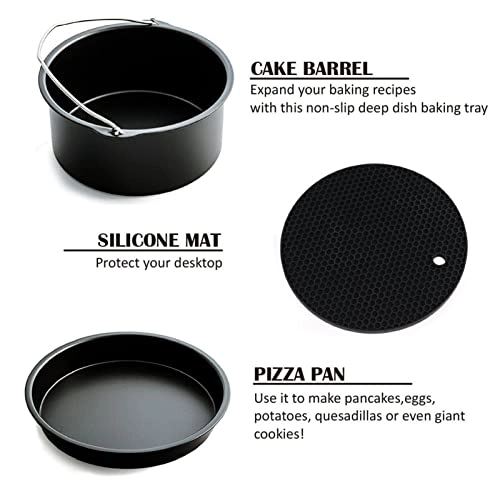 BBQ Needle - 5-piece stainless steel + Grilled Rack + Steamer + Fry Pan + Rotary Cage