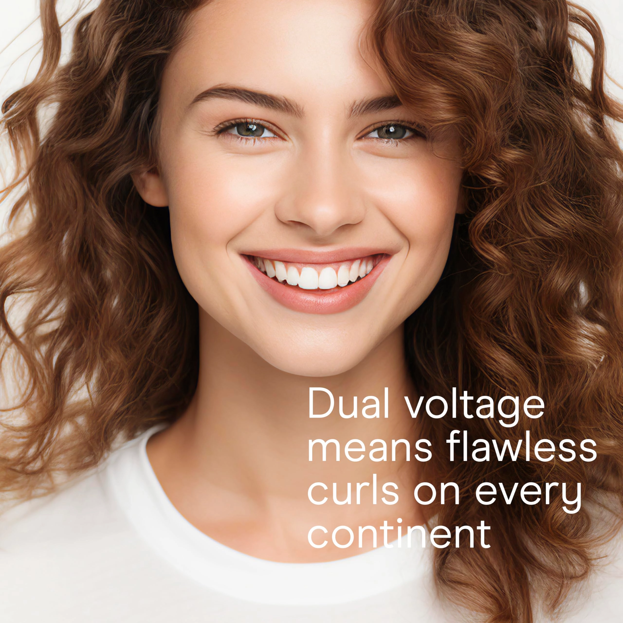 Double Ceramic Curling Iron - 1.25 Inch 30 Heat Settings