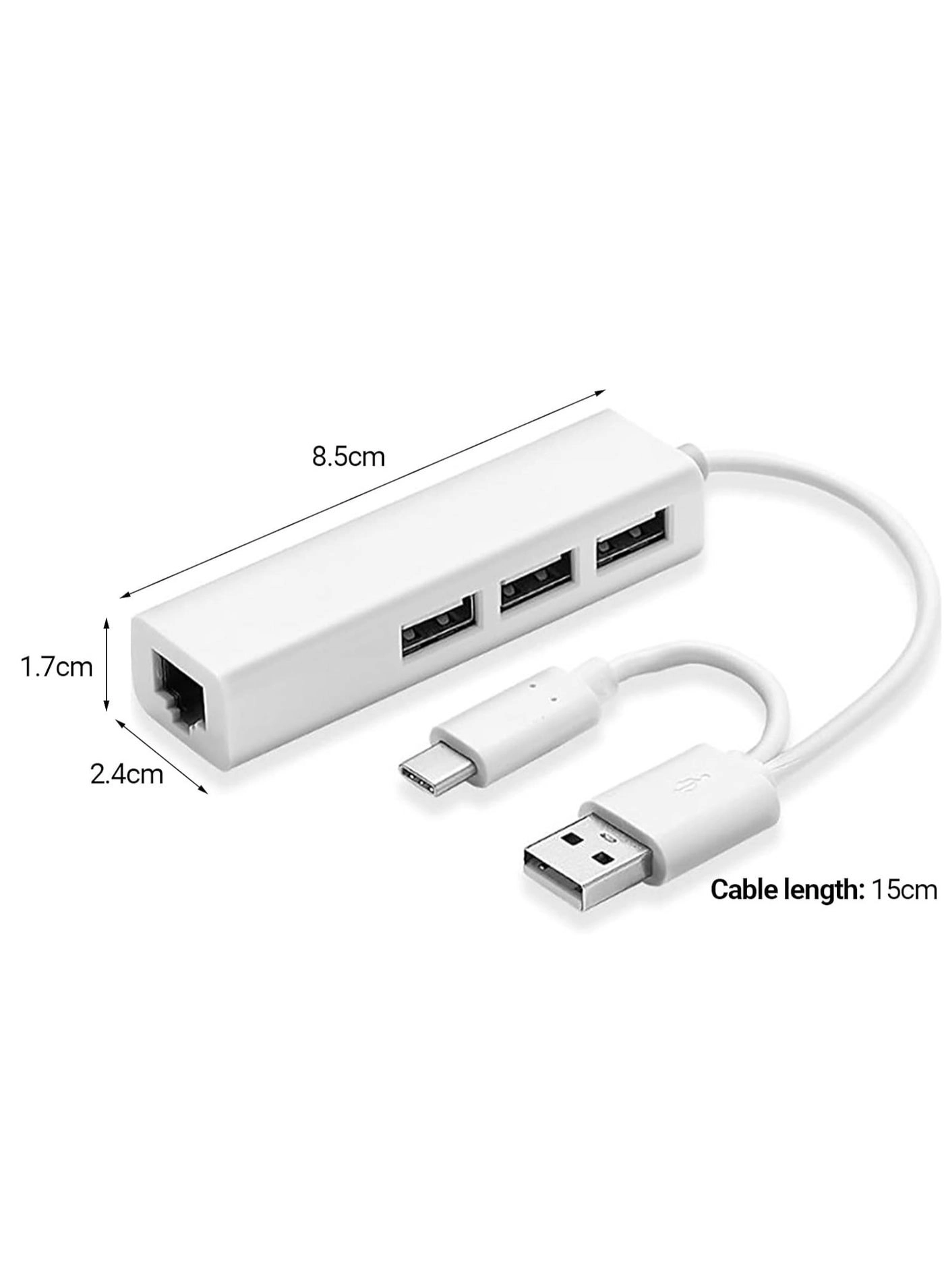 USB 3.0 Hub Ethernet Adapter - Wired