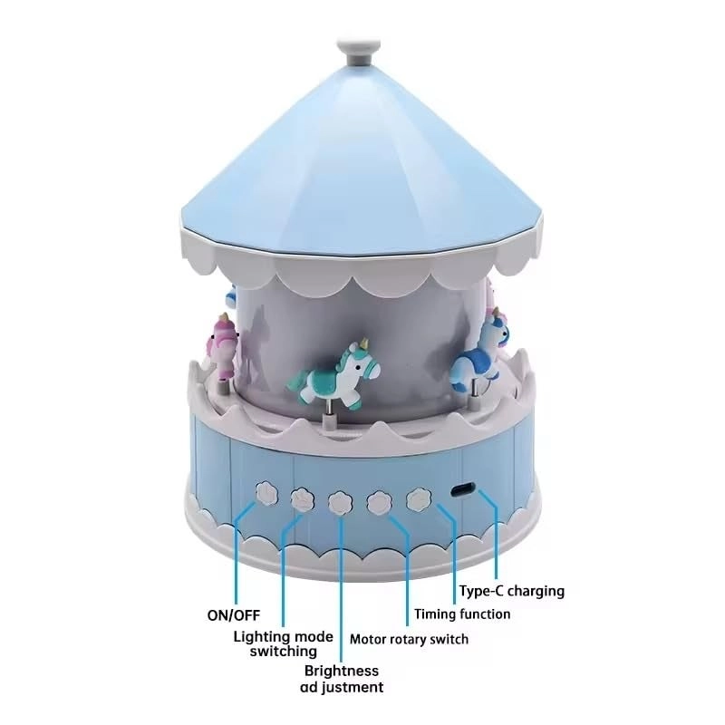 Starry Sky Projection Light - USB Rechargeable 8 LED Color Options