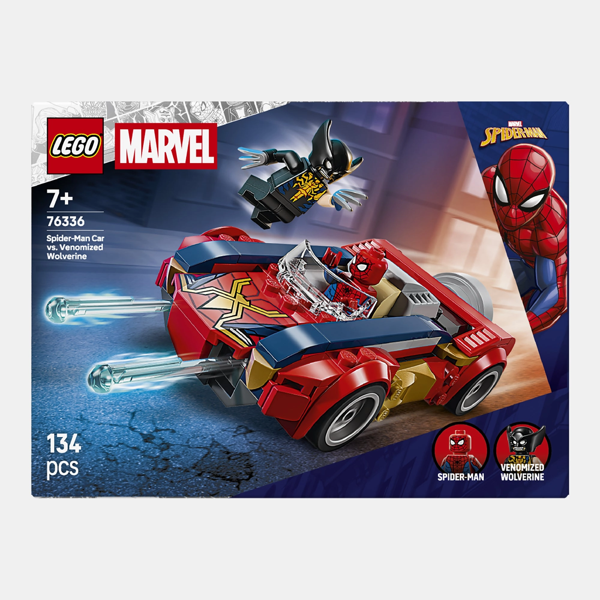 Spider-Man Car Vs. Venomized Wolverine - Spider-Man 134 pcs