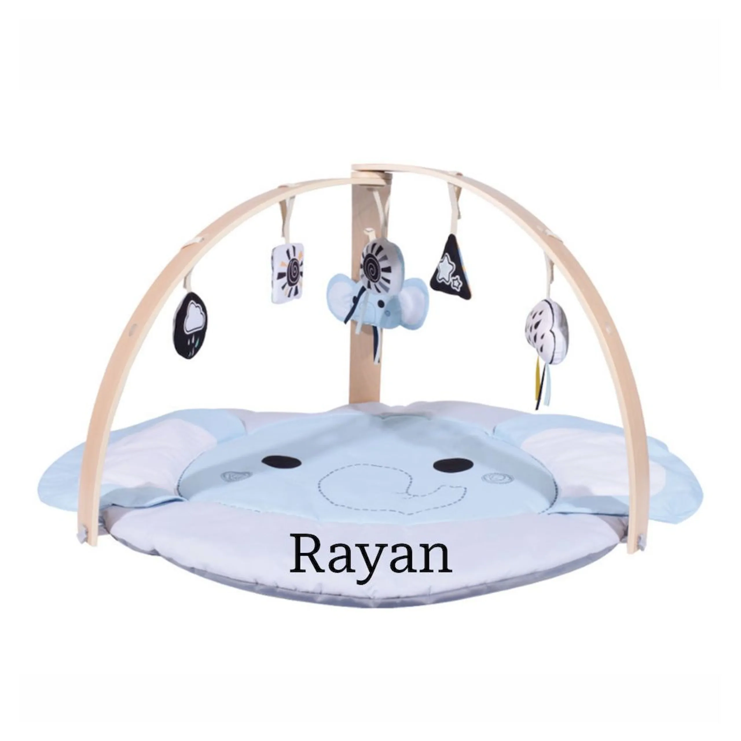 Nyra Wooden Activity Play Gym - Elephant 0 month