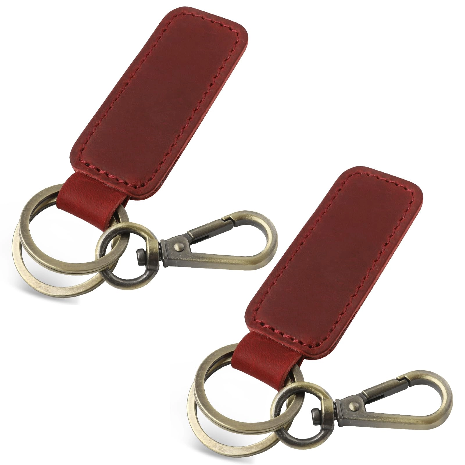 Leather Keychain - Car