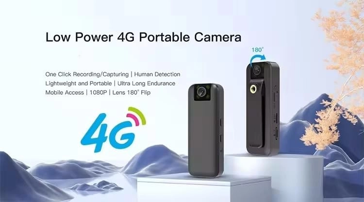4G SIM Full HD Body Camera - 1080p 64 GB