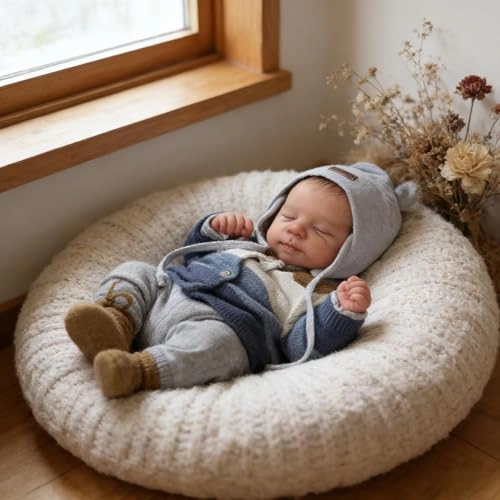 Reborn Baby Doll - 18 Inch Silicone Girl Sleeping Ages 3+