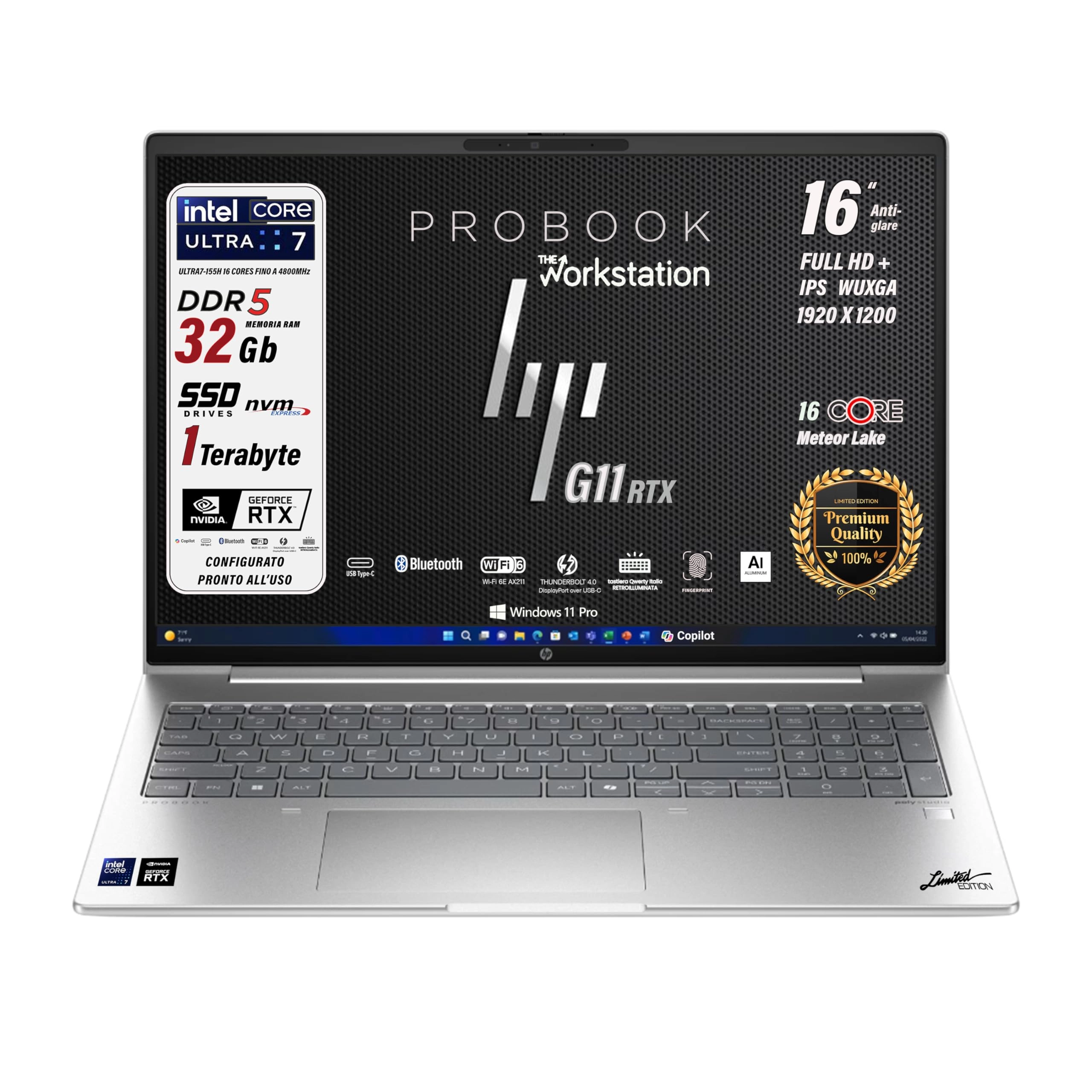 HP ProBook G11 - 16'' Core Ultra 7 155H 32GB DDR5 1TB SSD