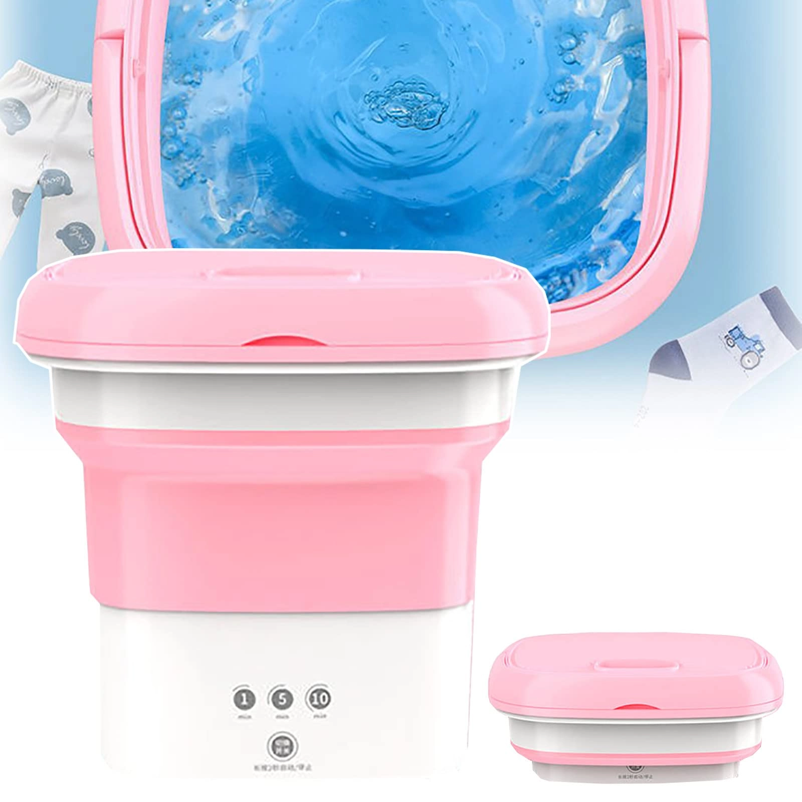 Folding washing machine