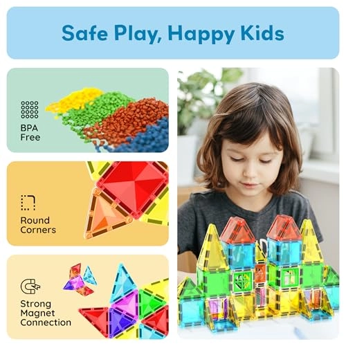 Magnet Tile Building Blocks - 48 pcs