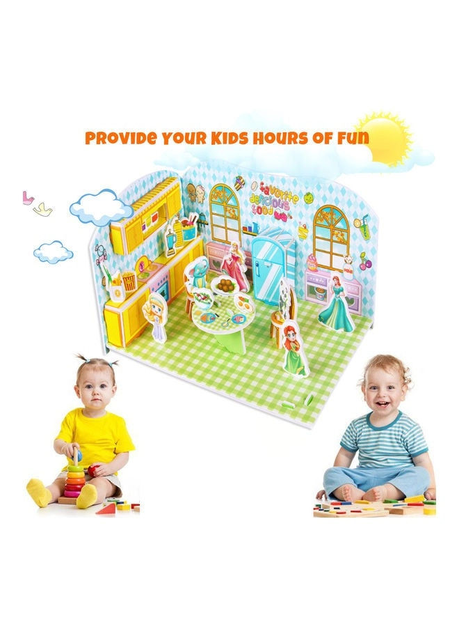HT3080 - 3 Dimensional Cartoon Paper Construction DIY Kit Upto 12 Months