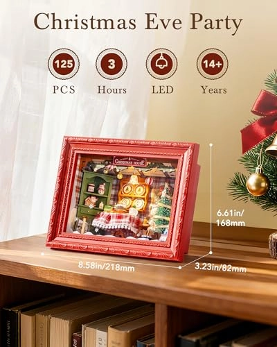 DIY Miniature Dollhouse Kit - Halloween/Christmas 1:20