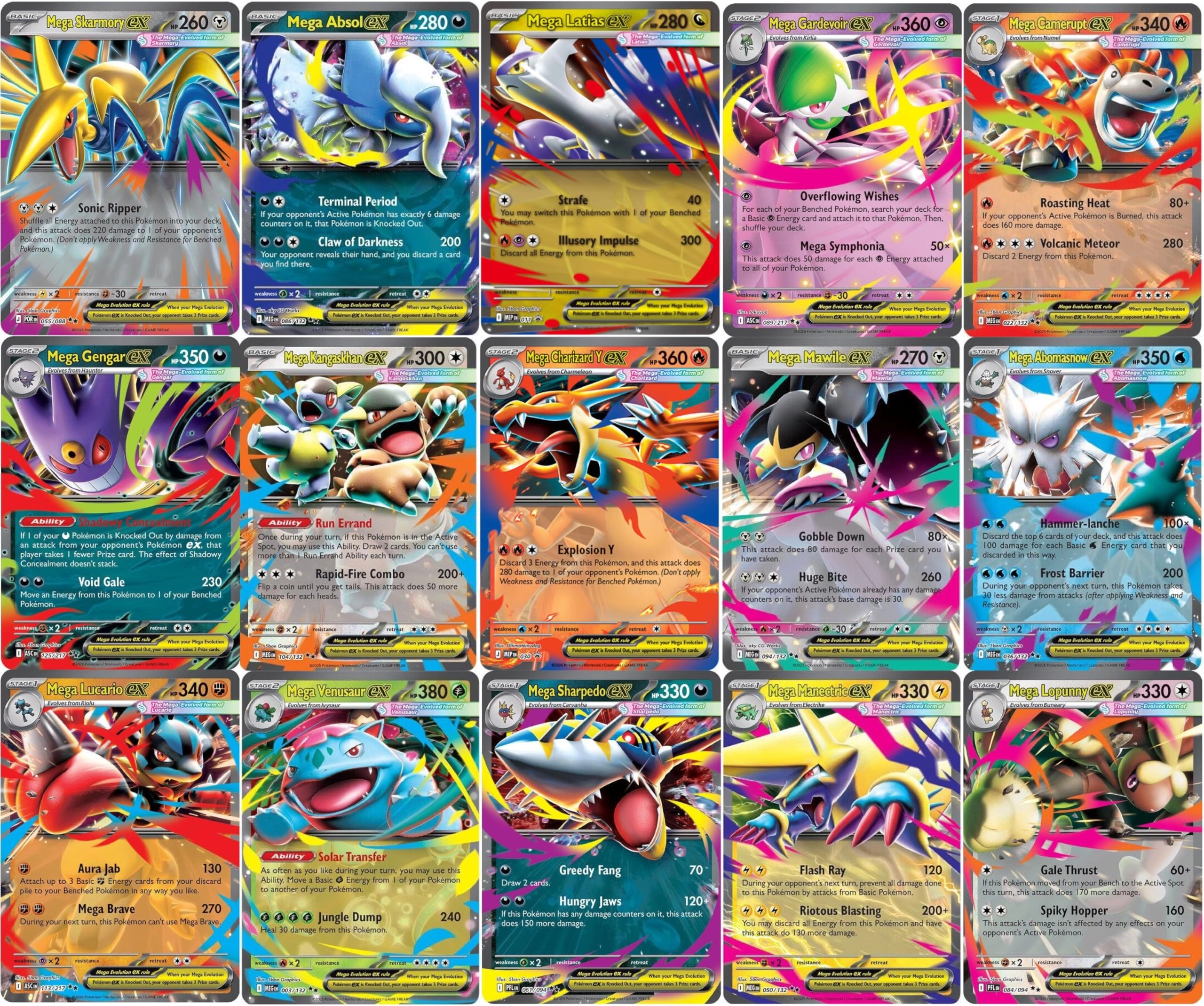Pokémon Pokemon Trading Cards - 5pcs ULTRA RARE + Toploader