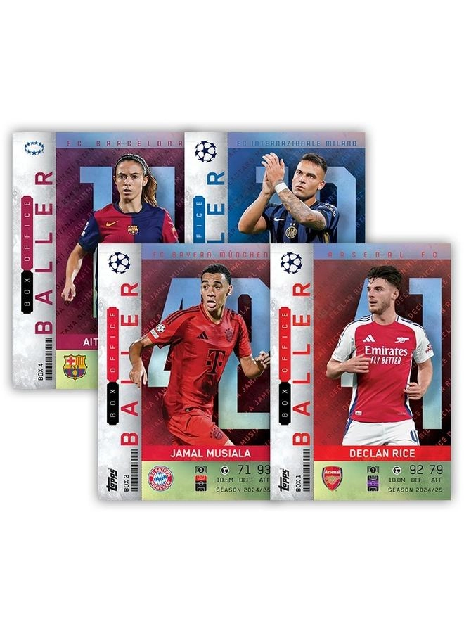 Match Attax 24/25 Mega Tin 1 - 44 cards + Match Attax 24/25 Mega Tin 2 + Match Attax 24/25 Mega Tin 3 + Match Attax 24/25 Mega Tin 4