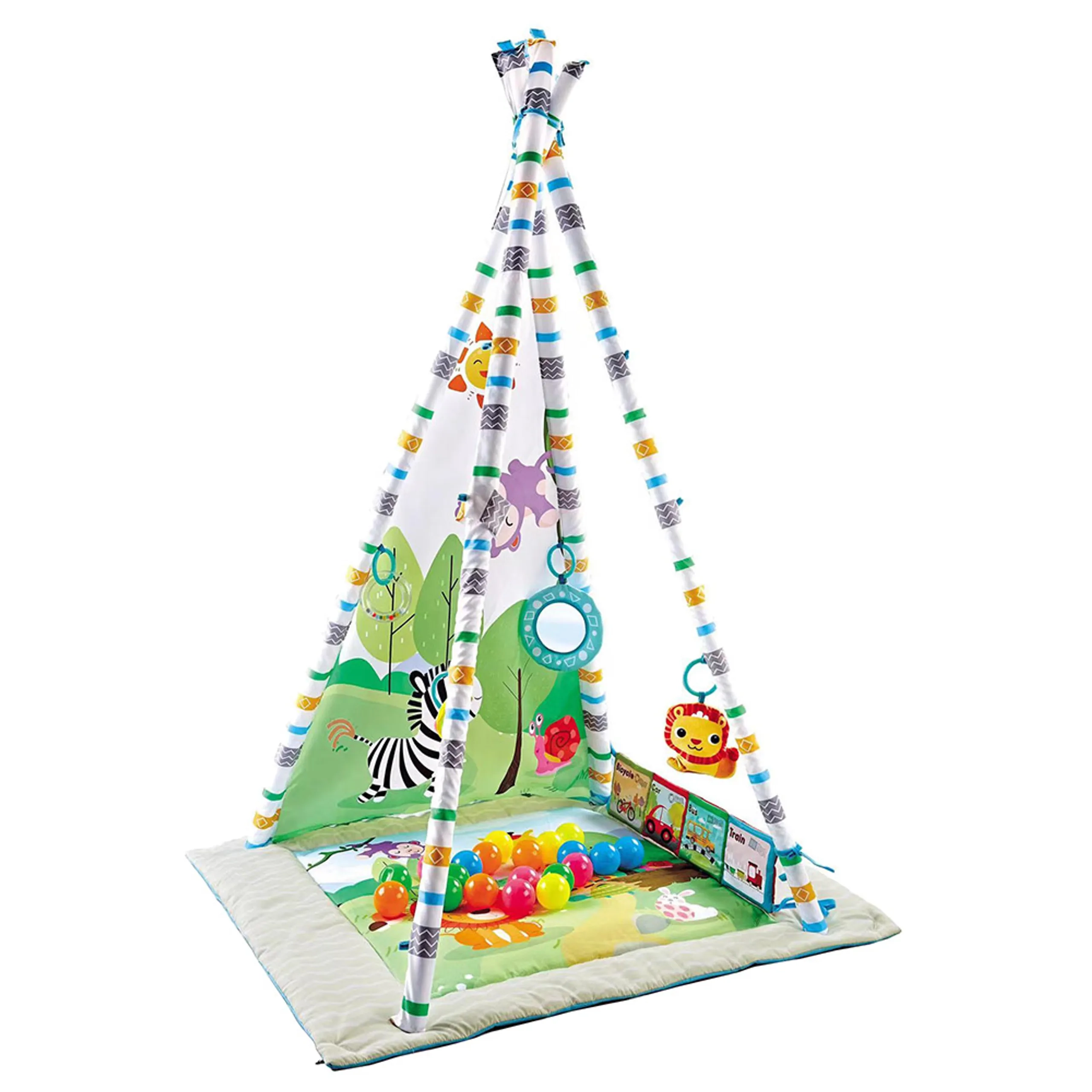 Factory Price 2-In-1 Baby Activity Play Gym & Removable Tent - 2+