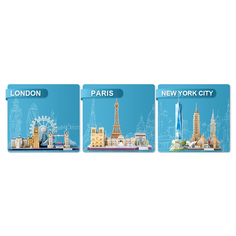 City Line London 3D Puzzle (AL-MC253H) - 107 pcs