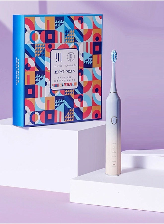 Electric Toothbrush - Super Soft Waterproof Battery Powered 3 Heads