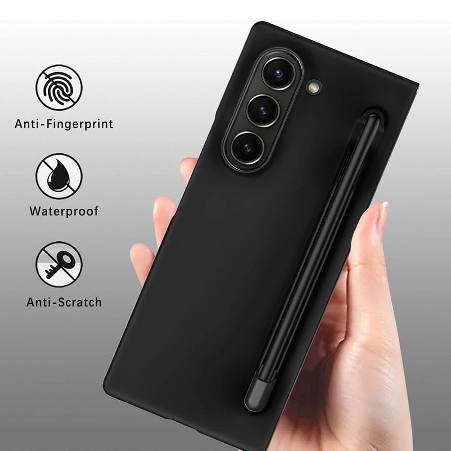 Case Black for Samsung Galaxy Z Fold 6