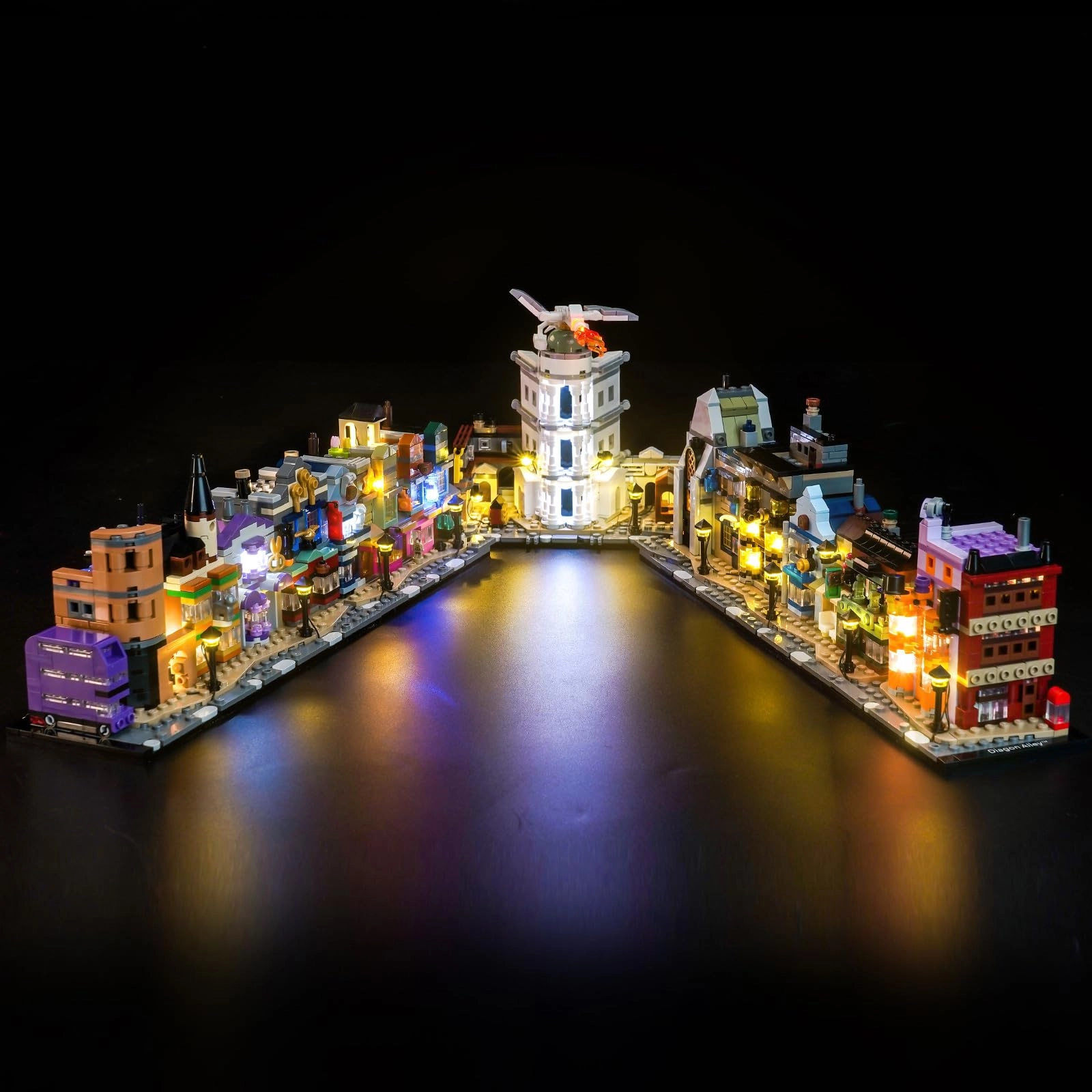 BrickBling LED Light Set - Compatible with 76444 Diagon Alley Wizarding Shops Battery Powered