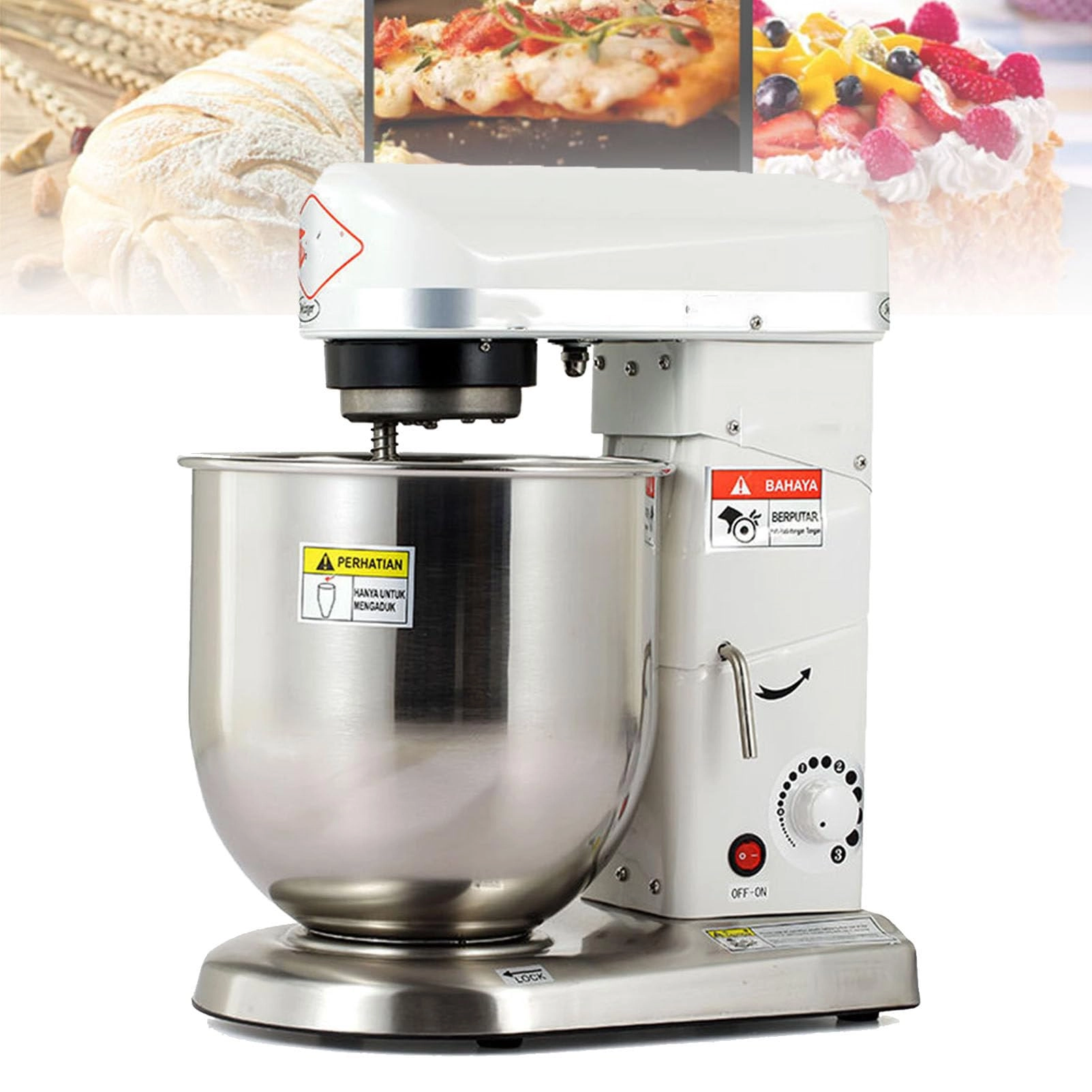 HDJINJGH Food Stand Mixer - 5L 350W/500W/500W