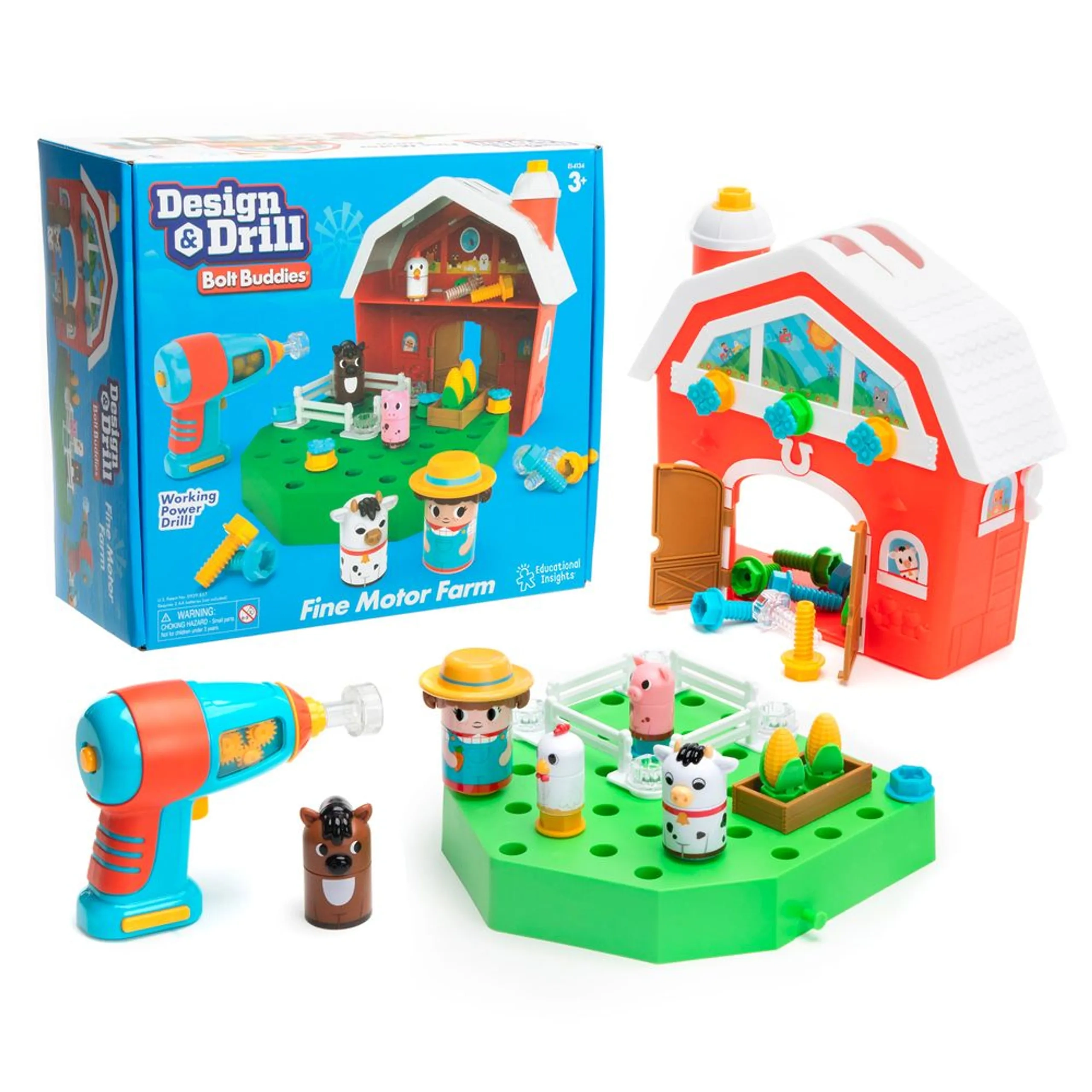 Learning Resources Design & Drill Bolt Buddies - 3 years+ 37 pieces