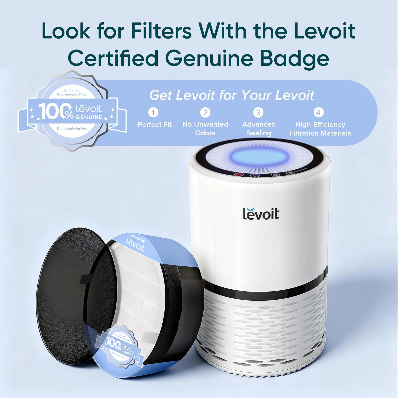 LV-H132 - Air Purifier White 263 Square Feet