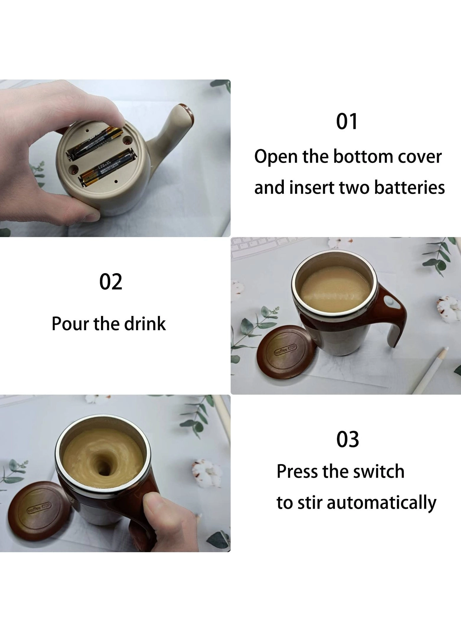 Self-Stirring Coffee Mug 153597