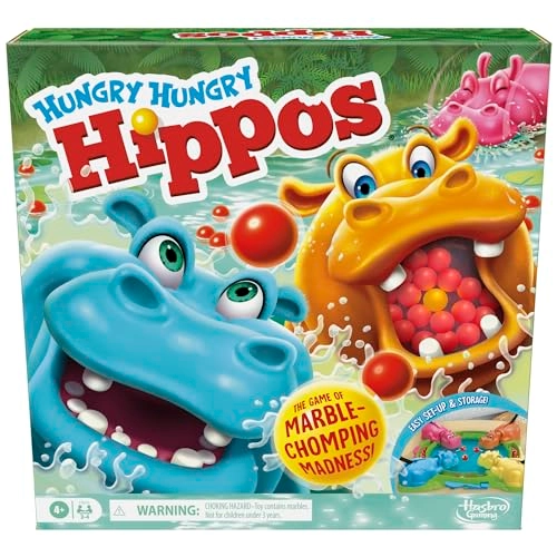 Hasbro Gaming Hungry Hungry Hippos - Ages 4 and Up