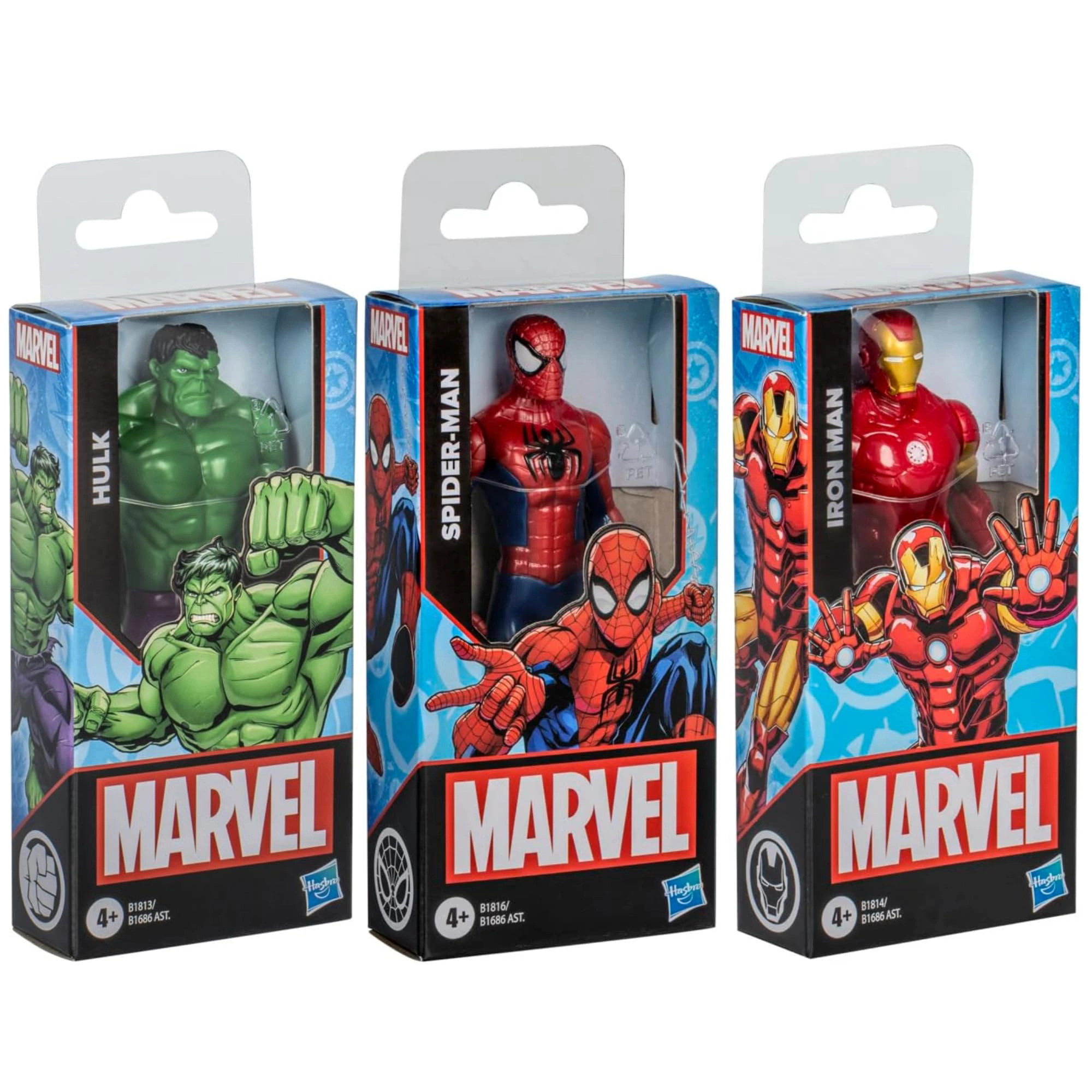 Hasbro Iron Man + Spiderman + Hulk - Marvel