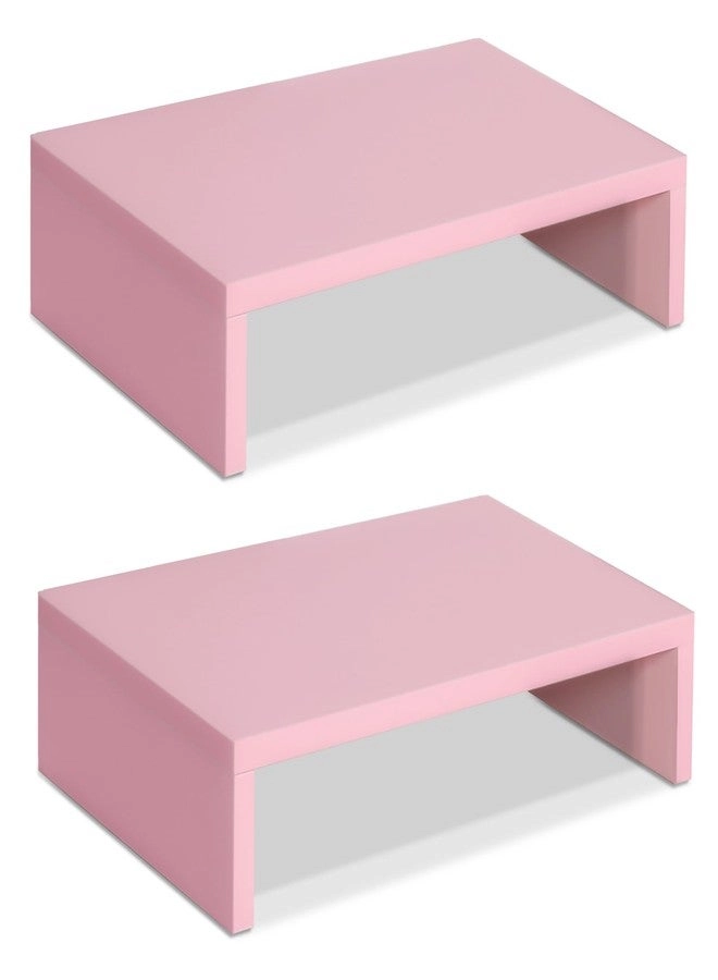 Monitor Stand Riser - White 2 Pack 2 Tier