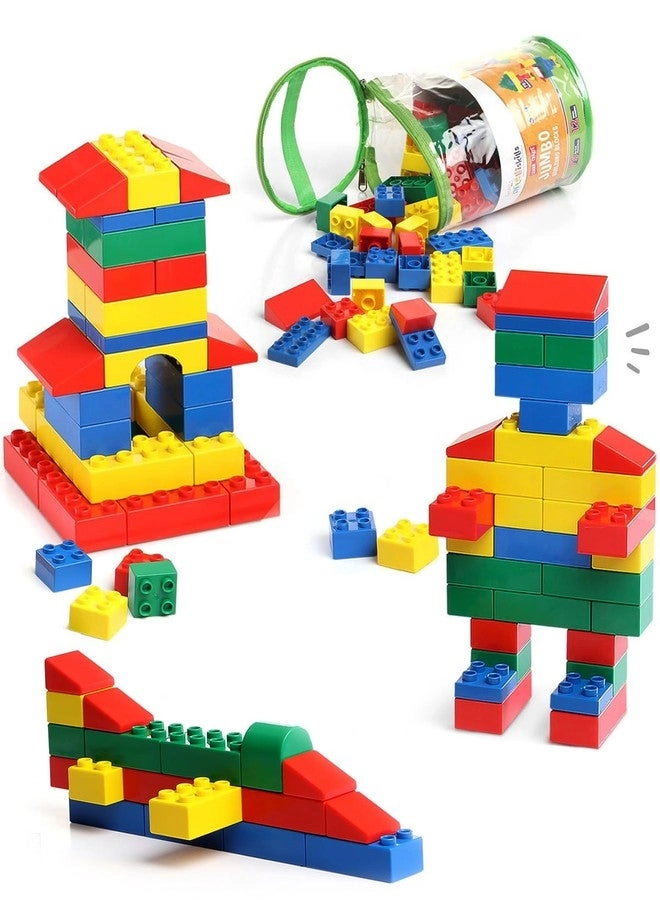 FIRSTCRY INTELLISKILLS Premium Jumbo Building Blocks - 75 pcs