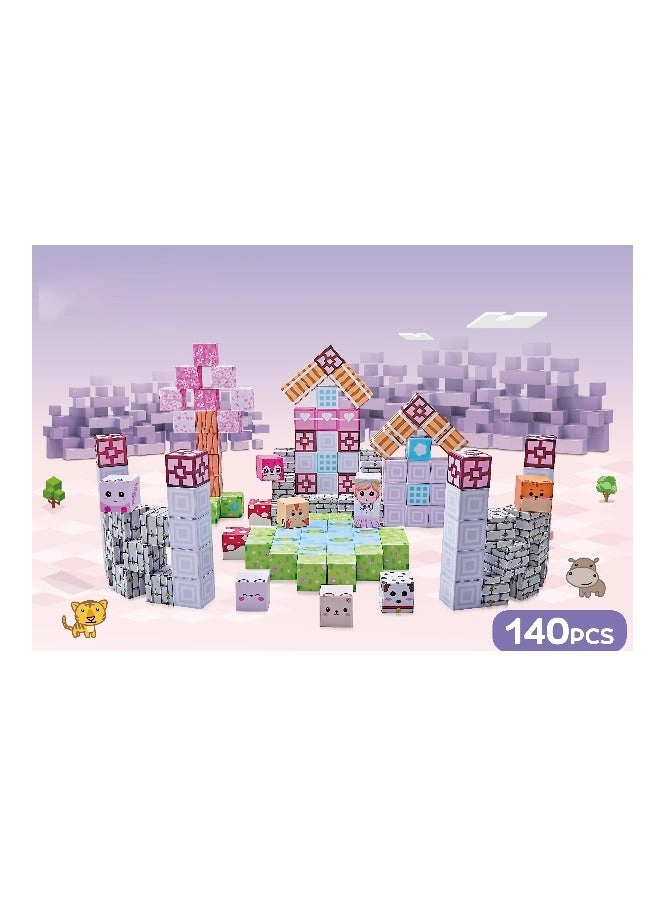 Magnetic Building Cubes - 140 pcs
