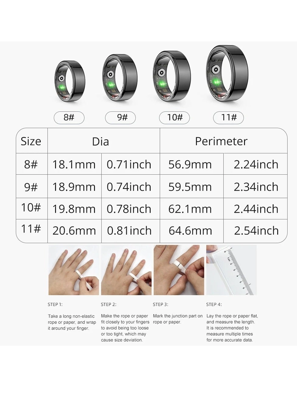 Smart Ring - Size 8