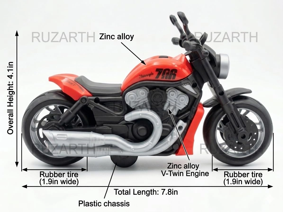 Mini Racing Friction Bike - 1 Count