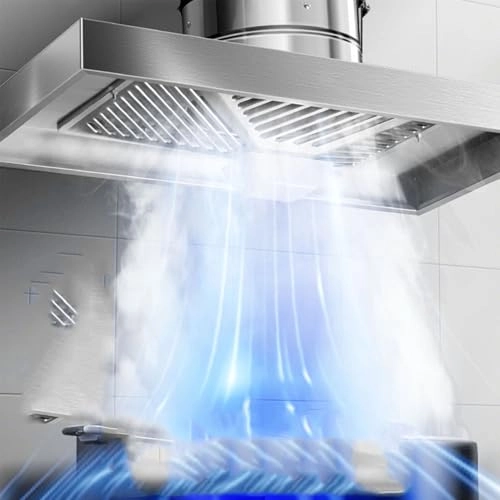 Square Overhead Range Hood - 600mm