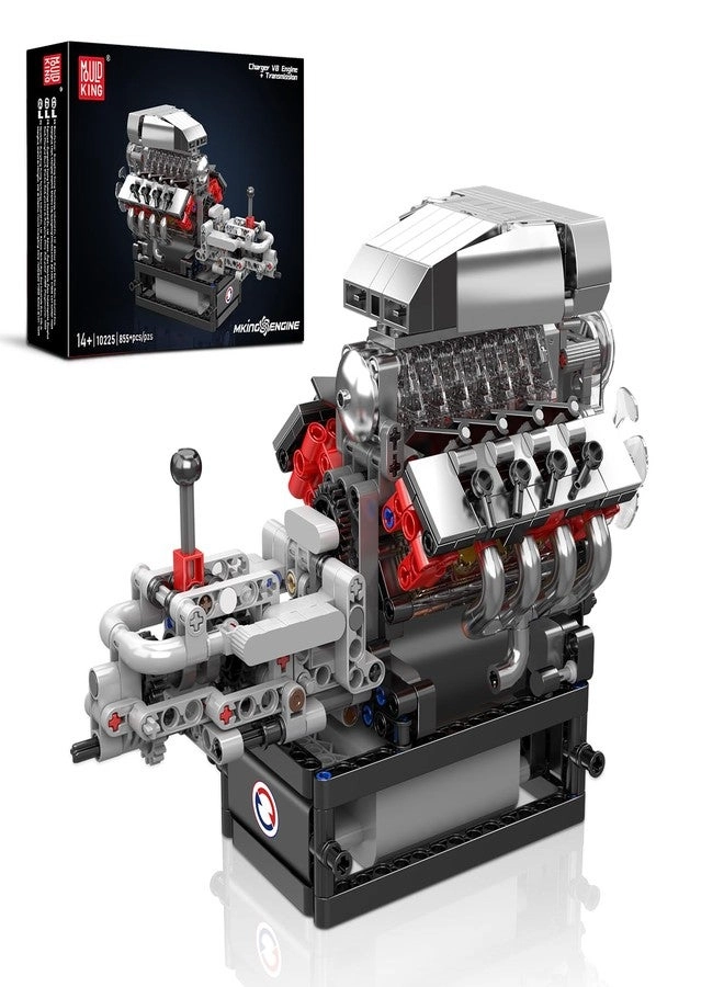 mould king 10225 V8 Engine - 8-Cylinder 855+PCS