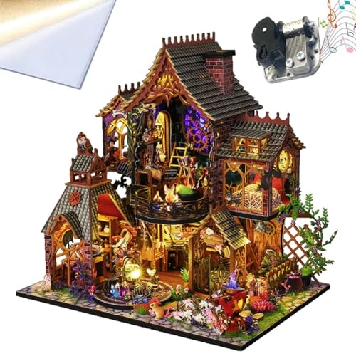 Miniature Wooden Dollhouse Furniture Kit - Creative Room 1:24