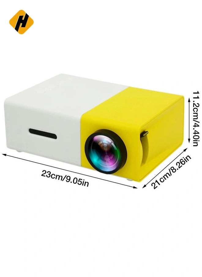 YG300 Micro Mini Projector – Ultra-Durable Portable Projector for Smartphones, Laptops, and Home Cinema