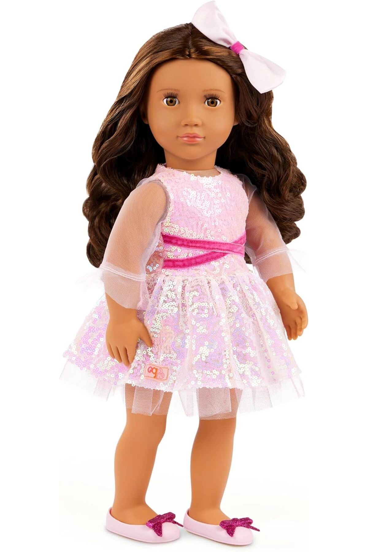 Katia Holiday Doll - 18-inch Soft-bodied Sequin Dress Ages 3+