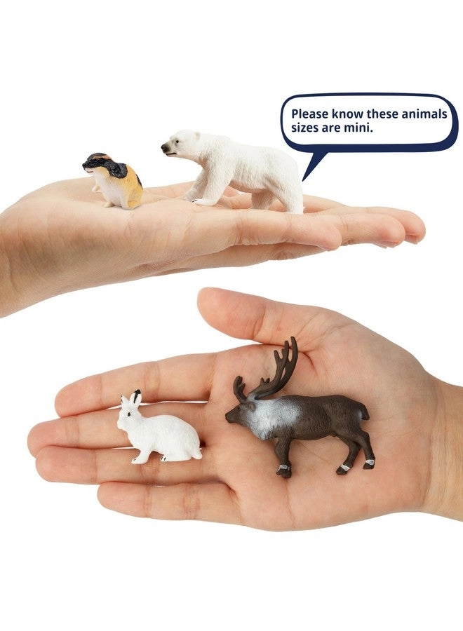 Mini Arctic Animals Figurines 14 pcs