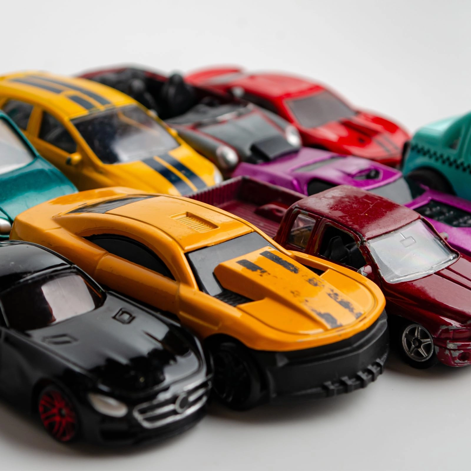 Wheels and Tires - 8 Set 1/64