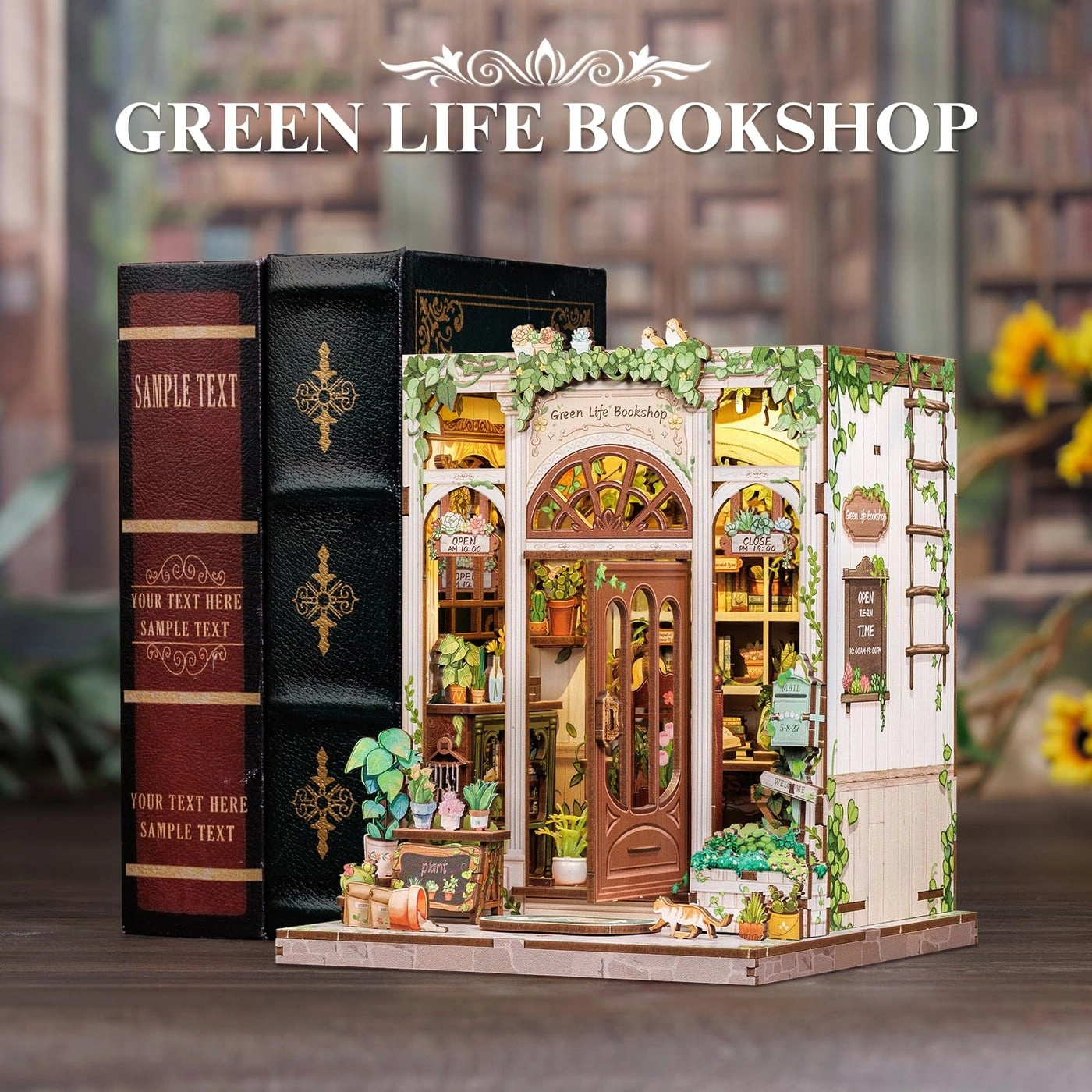 Book Nook - Floral 1:12