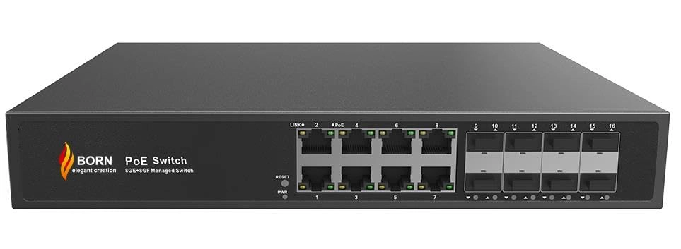 BORN ELEGANT CREATION BC2108PGM8F-120W 8-Ports